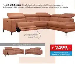 Woonsquare Hoekbank Sahara aanbieding