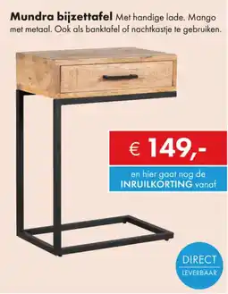 Woonsquare Mundra bijzettafel aanbieding