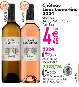Cora Château lions lamartine 2024 aanbieding