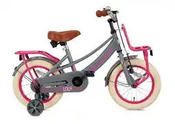Decathlon SuperSuper Lola Kinderfiets - Meisjes - 16 inch - Grijs / Roze aanbieding