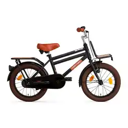 Decathlon SuperSuper Cooper Bamboo Kinderfiets - 14 inch - Mat Zwart aanbieding