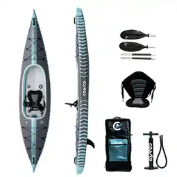 Decathlon Coasto Kajak Capitole 1 Plaats - Dropstitch - 385x80x30cm - 12,6'x31”x11,8” aanbieding