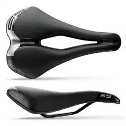 Decathlon Fietszadel S5 LADY Superflow Aluminium S3 Zwart aanbieding