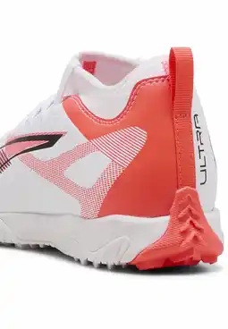Decathlon ULTRA 5 MATCH TT Mid voetbalschoenen voor jongeren PUMA White Black Glowing Red aanbieding