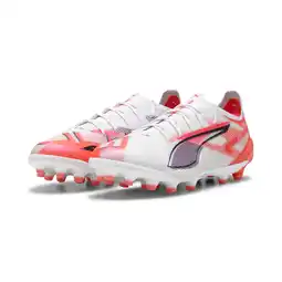 Decathlon ULTRA 5 ULTIMATE AG voetbalschoenen PUMA White Black Glowing Red aanbieding