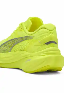Decathlon Deviate NITRO 3 hardloopschoenen voor dames PUMA Yellow Alert Silver Metallic aanbieding
