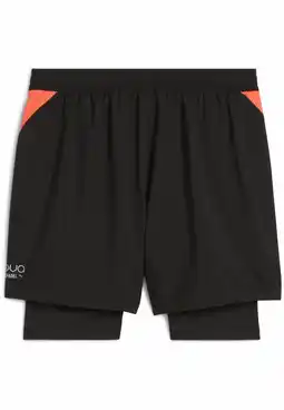 Decathlon INDIVIDUAL 2-in-1-padelshort voor heren PUMA Black aanbieding
