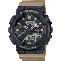 Decathlon Casio Analoog En Digitaal Horloge Bruin/Zwart GA-110TU-1A5ER aanbieding