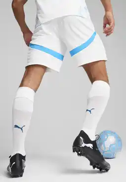 Decathlon Olympique de Marseille 24/25 short voor heren PUMA White Bleu Azur Blue aanbieding