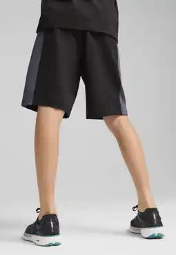 Decathlon Active Sports Sweatshort met print voor jongeren PUMA Black aanbieding