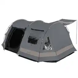 Decathlon Tunneltent - Kambo 6 - 6 personen - Kamperen - 1 x donkere cabine - 3 ingangen aanbieding