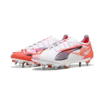 Decathlon ULTRA 5 ULTIMATE MxSG voetbalschoenen PUMA White Black Glowing Red aanbieding