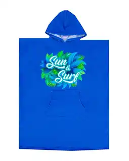 Decathlon MICROVEZEL SURFPONCHO VOOR KINDEREN MET BADSTOF aanbieding