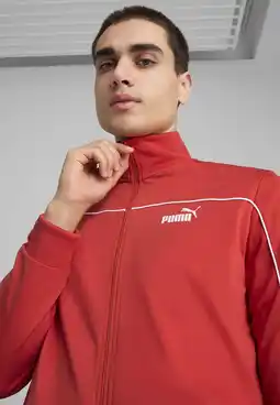Decathlon Poly-trainingspak met biezen voor heren PUMA Red Fire aanbieding