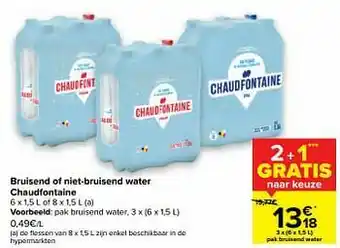 Carrefour Bruisend water aanbieding