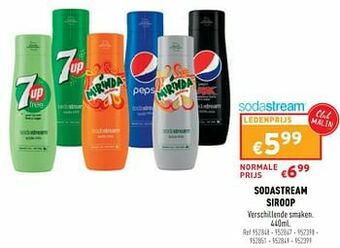 Trafic Sodastream siroop aanbieding