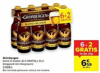 Carrefour Grimbergen blond of dubbel aanbieding