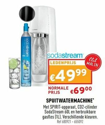 Trafic Sodastream spuitwatermachine aanbieding