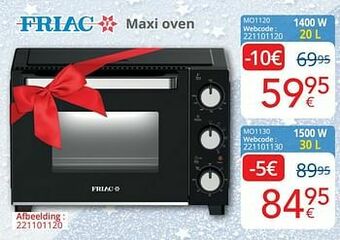 Eldi Friac maxi oven mo1120 aanbieding