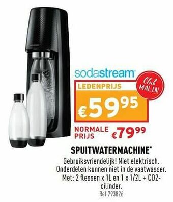 Trafic Sodastream spuitwatermachine aanbieding