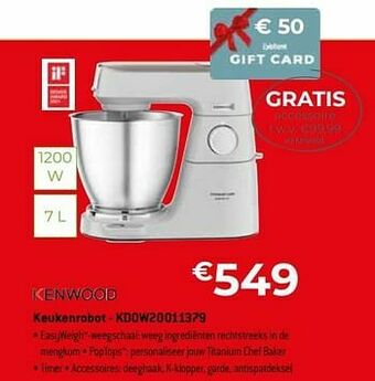 Exellent Kenwood keukenrobot - kd0w20011379 aanbieding