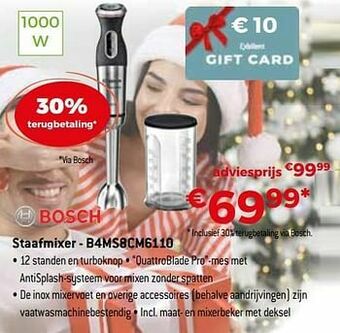 Exellent Bosch staafmixer - b4ms8cm6110 aanbieding