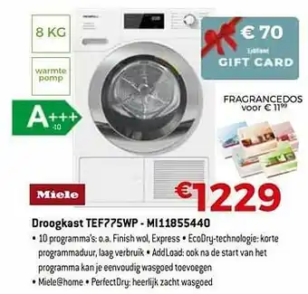 Exellent Miele droogkast tef775wp - mi11855440 aanbieding