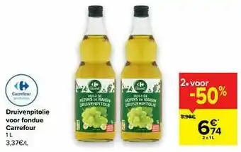 Carrefour Druivenpitolie voor fondue carrefour aanbieding