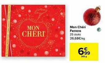 Carrefour Mon chéri ferrero aanbieding