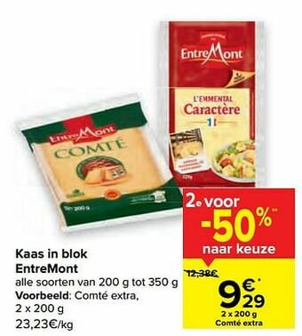 Carrefour Comté extra aanbieding