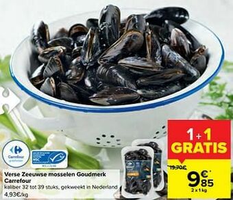 Carrefour Verse zeeuwse mosselen goudmerk carrefour aanbieding