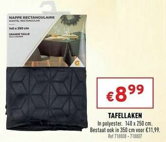 Trafic Tafellaken aanbieding