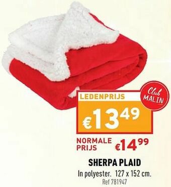 Trafic Sherpa plaid aanbieding