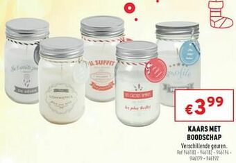 Kaars met boodschap