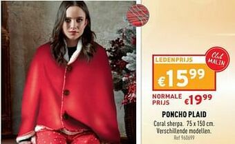Poncho plaid