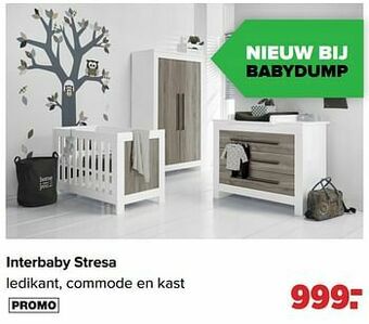 Baby-Dump Interbaby stresa ledikant, commode en kast aanbieding