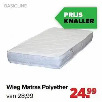 Baby-Dump Basicline wieg matras polyether aanbieding