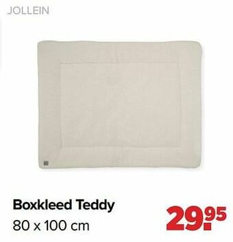 Baby-Dump Jollein boxkleed teddy aanbieding