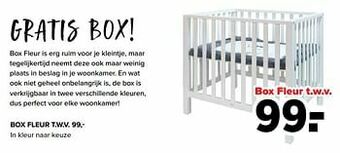Baby-Dump Box fleur t.w.v. aanbieding