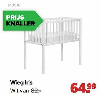 Puck wieg iris wit