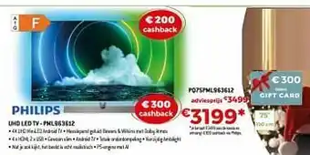 Exellent Philips uhd led tv - pq75pml963612 aanbieding