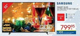 Eldi Samsung smart qled ultra hd-tv qe55q67aauxxn aanbieding