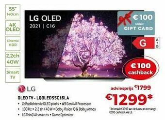 Exellent Lg oled tv - lqoled55c16la aanbieding