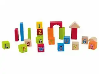 Lidl PLAYTIVE® Trommel met houten speelgoed (kleur) aanbieding