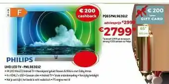 Exellent Philips uhd led tv - pq65pml963612 aanbieding
