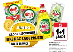 Jumbo Dreft handafwas en vaatwastabletten aanbieding
