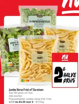 Jumbo Jumbo Verse Friet of Sla mixen aanbieding
