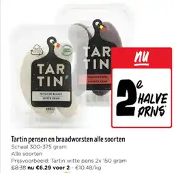 Jumbo Tartin pensen en braadworsten alle soorten aanbieding