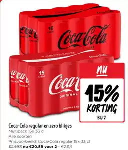 Jumbo Coca-Cola Regular en Zero Blikjes aanbieding