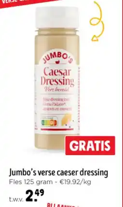 Jumbo Jumbo's verse caeser dressing aanbieding